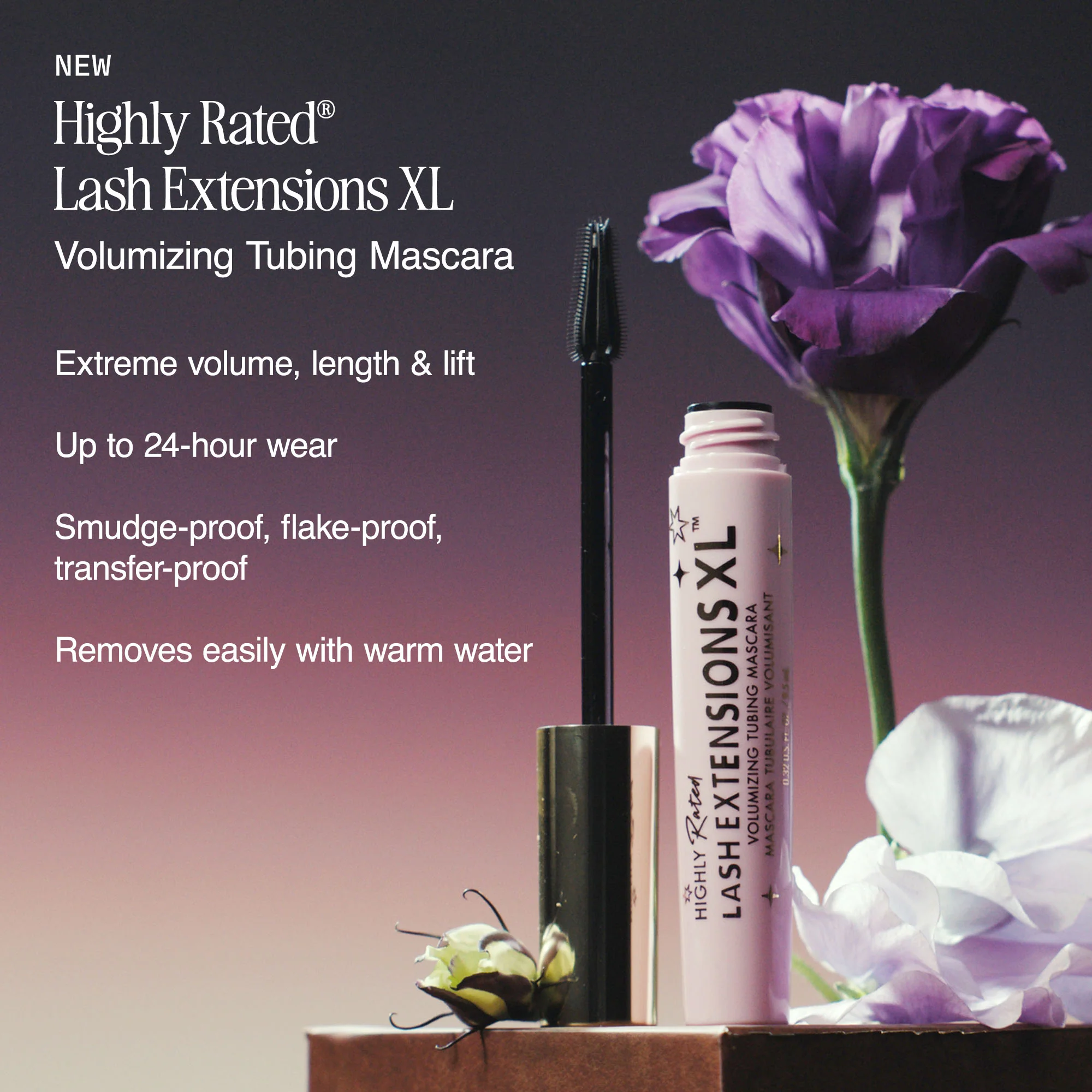 Highly Rated Lash Extensions XL Volumizing Tubing Mascara - Image 5