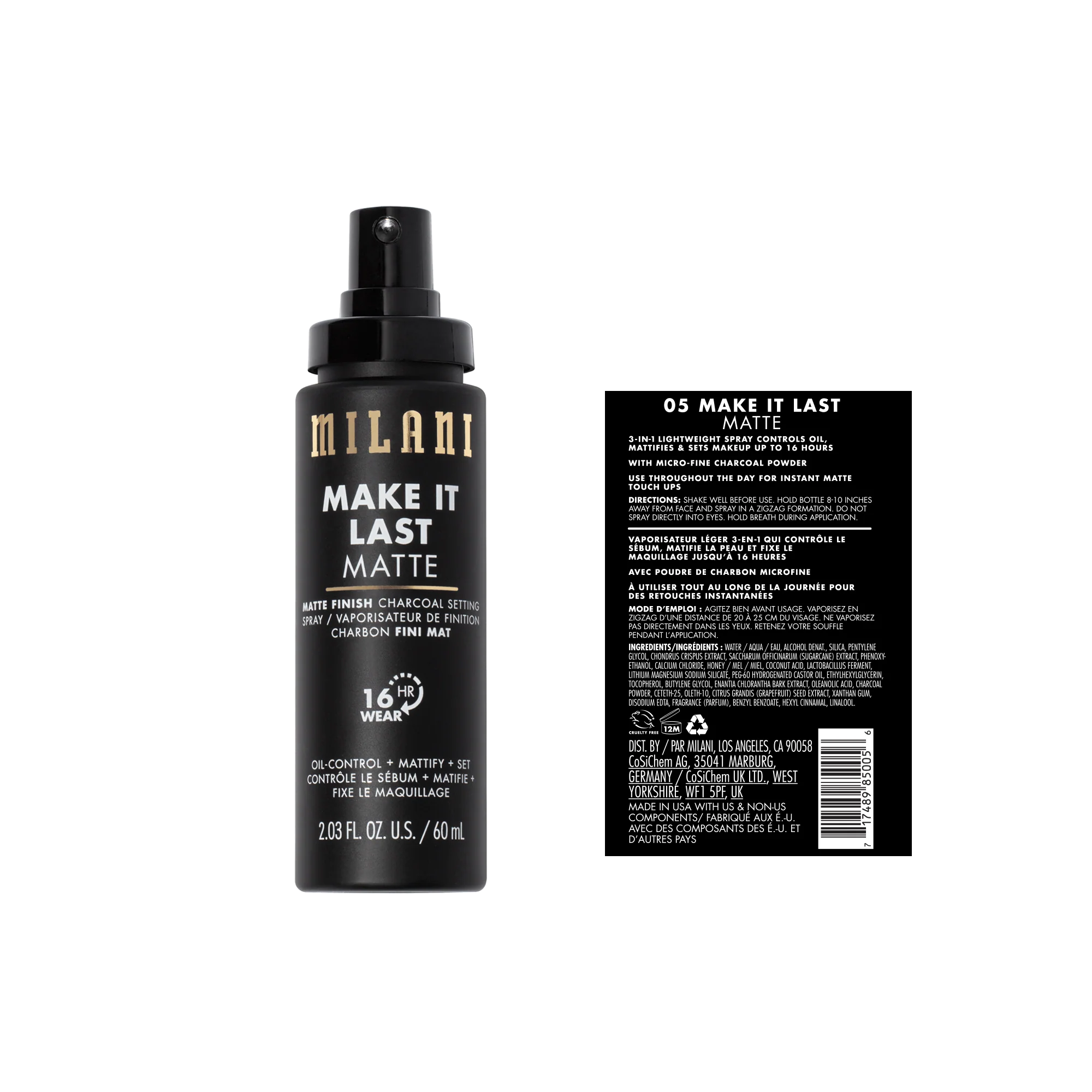 Make It Last Matte - Matte Finish Charcoal Setting Spray - Image 7
