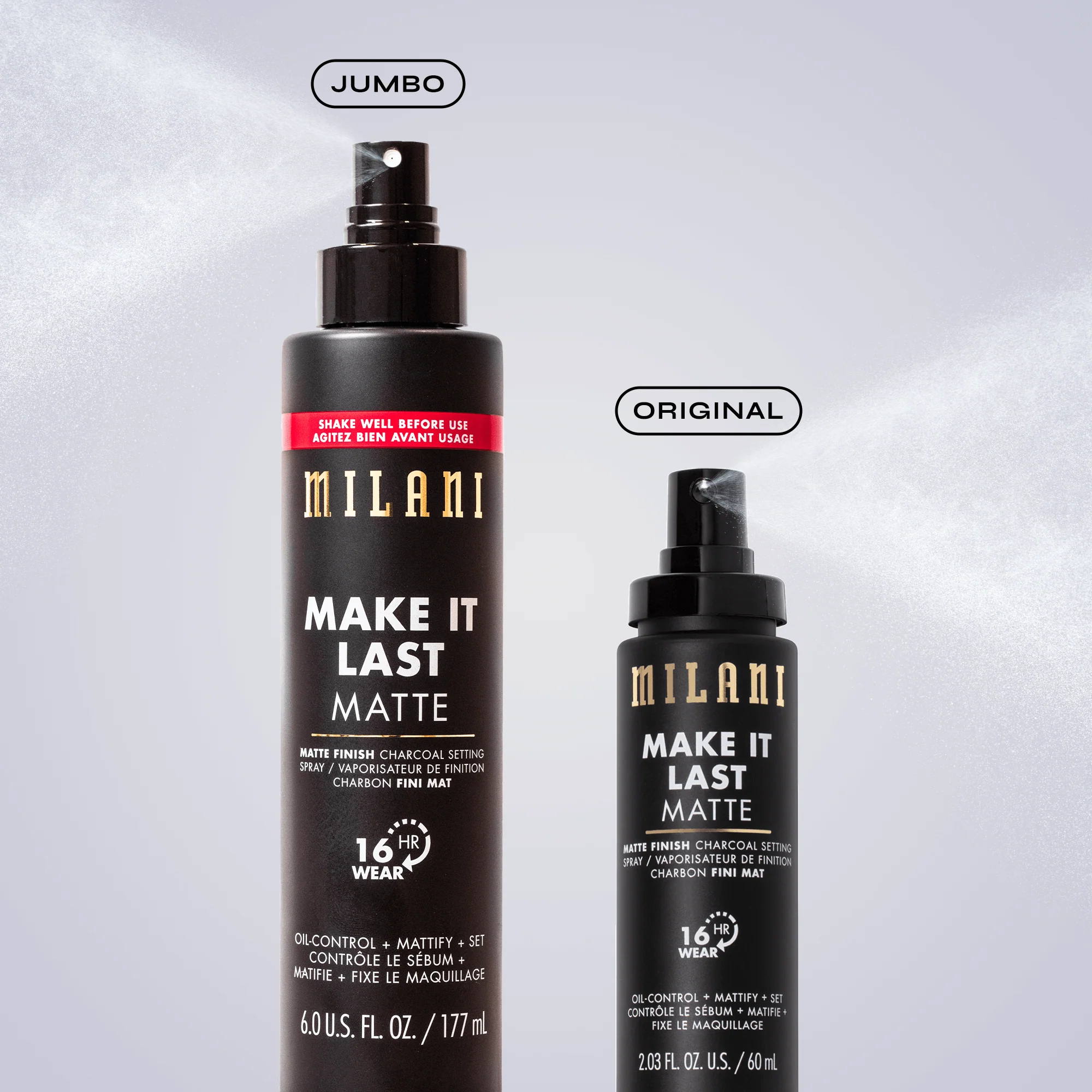 Make It Last Matte - Matte Finish Charcoal Setting Spray Jumbo Size - Image 4