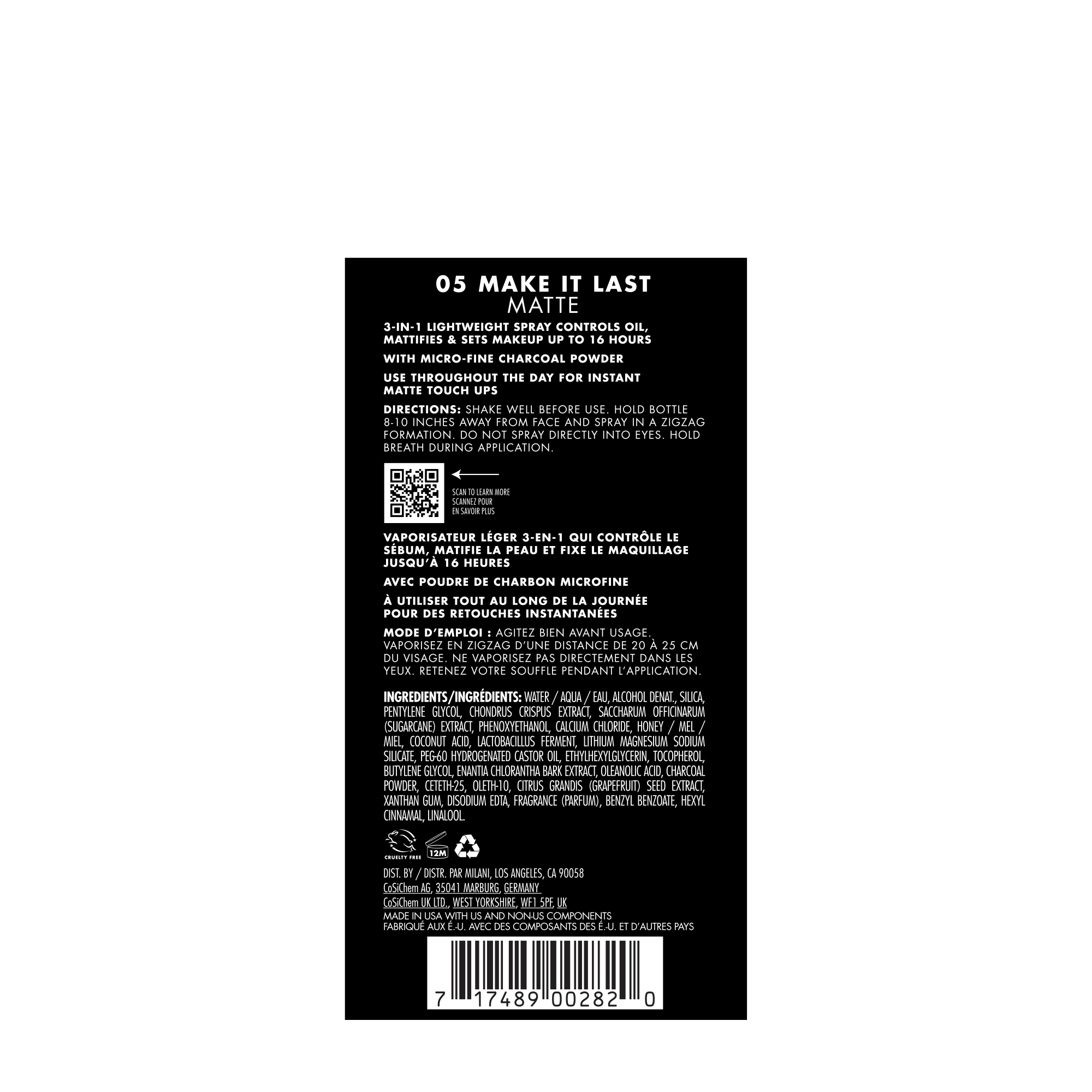 Make It Last Matte - Matte Finish Charcoal Setting Spray Jumbo Size - Image 7