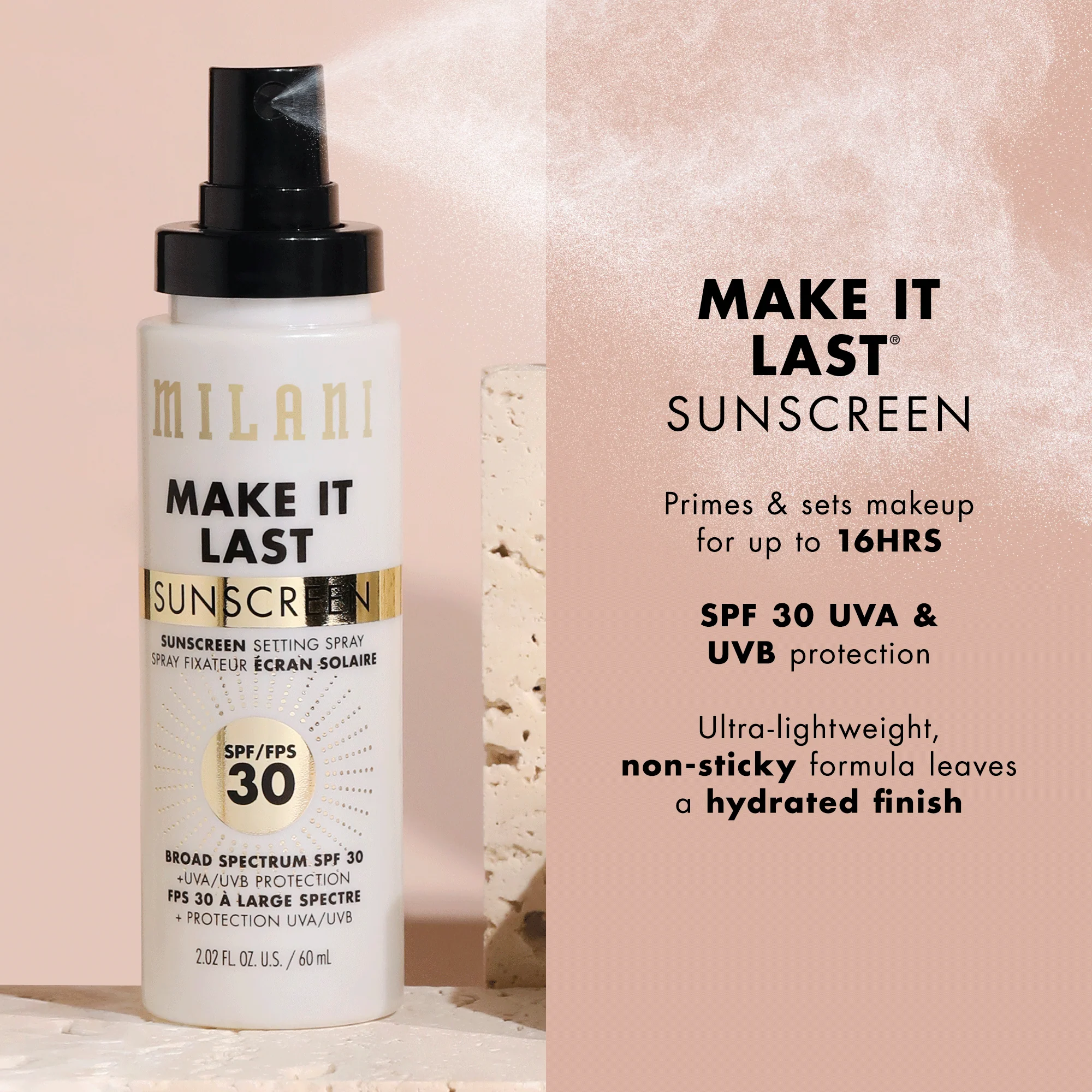 Make It Last Sunscreen - Sunscreen Setting Spray SPF 30 - Image 4